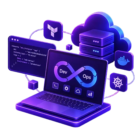 Accelerate software delivery with automated CI/CD pipelines, infrastructure-as-code, and cloud-native DevOps practices that reduce deployment time by up to 90%.