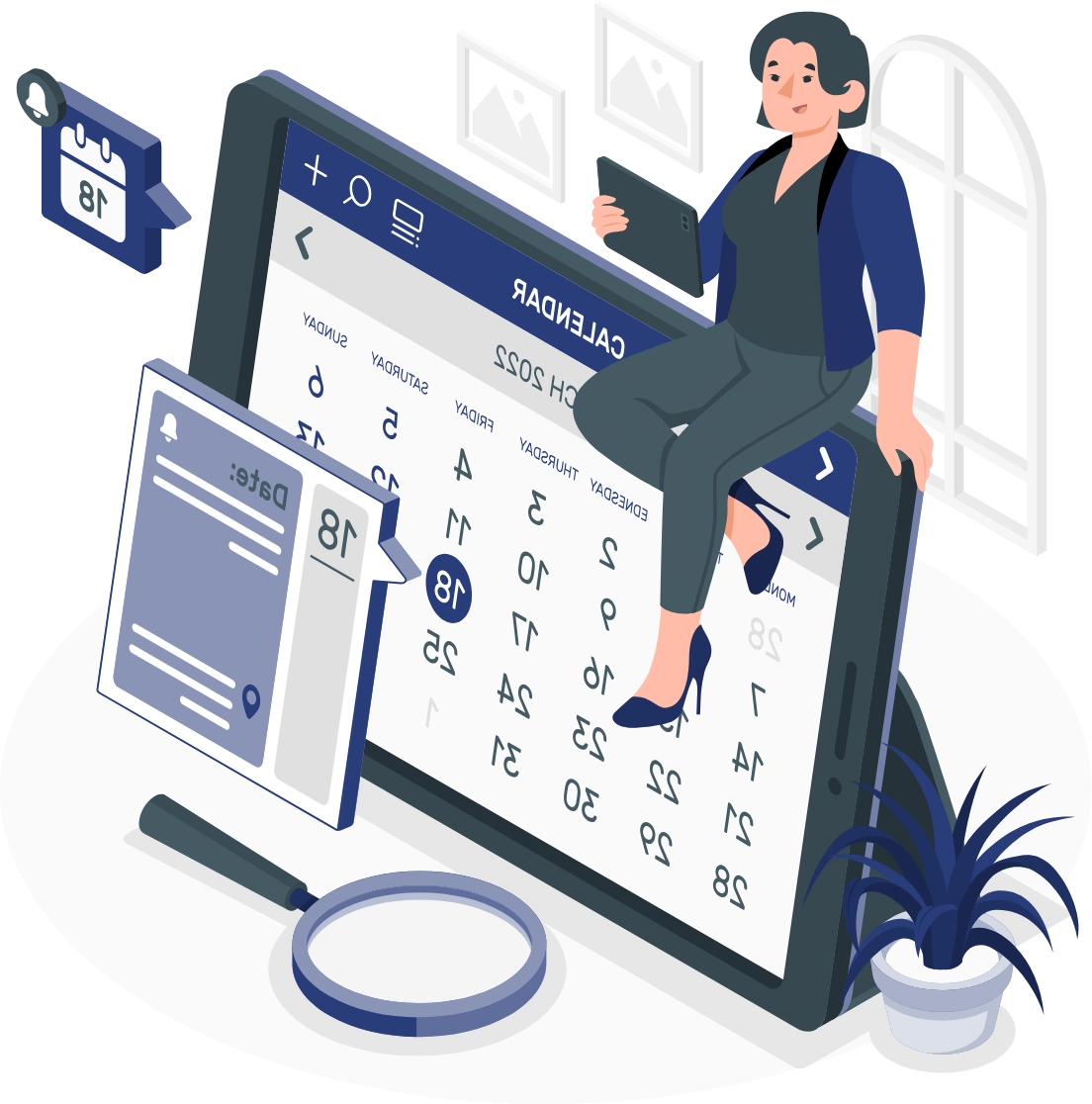 Laravel Maintenance Illustration