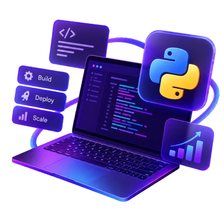 From rapid prototypes to enterprise-scale applications, WebReinvent's Python development team delivers clean, performant, and scalable solutions. Django, Flask, FastAPI, Data Science, and AI/ML—500+ Python projects powering businesses worldwide.