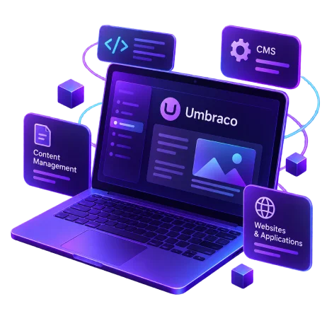 Build flexible, scalable, and developer-friendly websites with Umbraco — the open-source CMS trusted by enterprises worldwide. Our certified Umbraco developers deliver custom solutions tailored to your business needs.