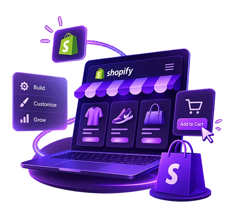 We build high-converting Shopify stores — from custom themes and app integrations to Shopify Plus — that turn browsers into buyers and scale with your brand.